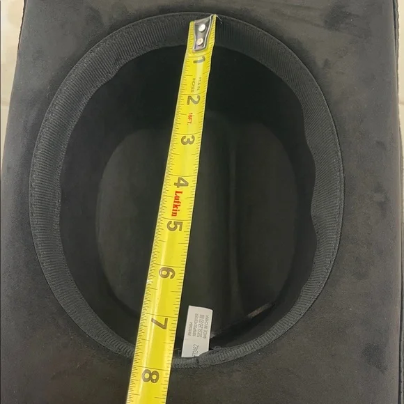 Western hat buckle embellished rhinestone suede cowgirl cowboy black NWT - Picture 10 of 10